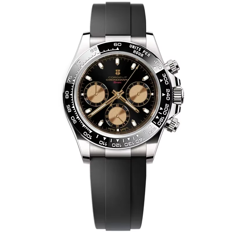 Corgeut 9002 VK63 Movement Sapphire Mirror 30m waterproof