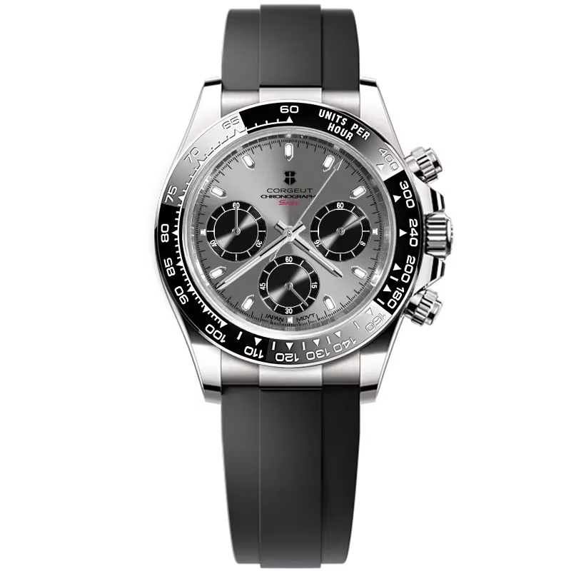 Corgeut 9002 VK63 Movement Sapphire Mirror 30m waterproof