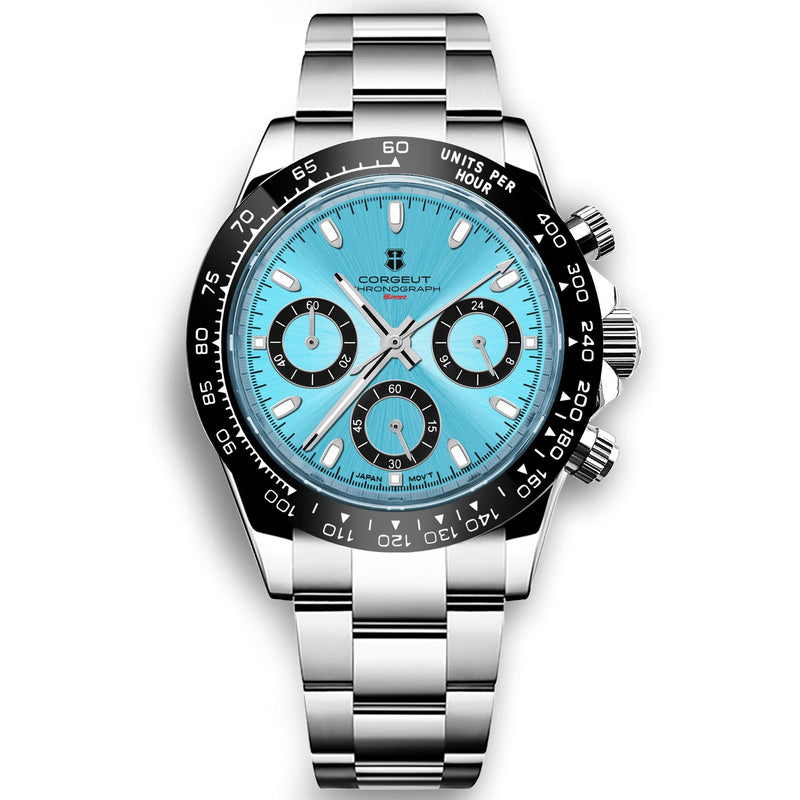 Corgeut 9002 VK63 Movement Sapphire Mirror 30m waterproof