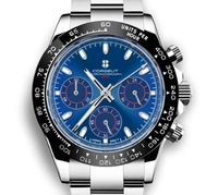 Corgeut 9002 VK63 Movement Sapphire Mirror 30m waterproof