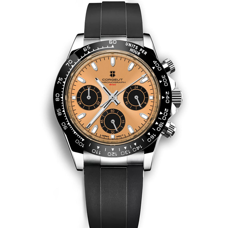 Corgeut 9002 VK63 Movement Sapphire Mirror 30m waterproof