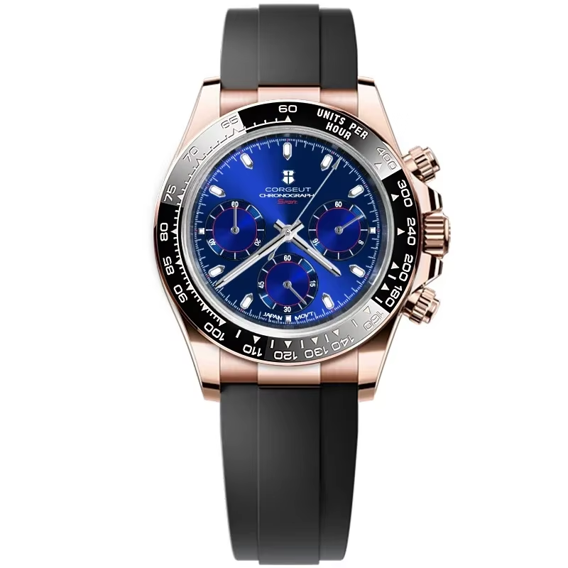 Corgeut 9002 VK63 Movement Sapphire Mirror 30m waterproof