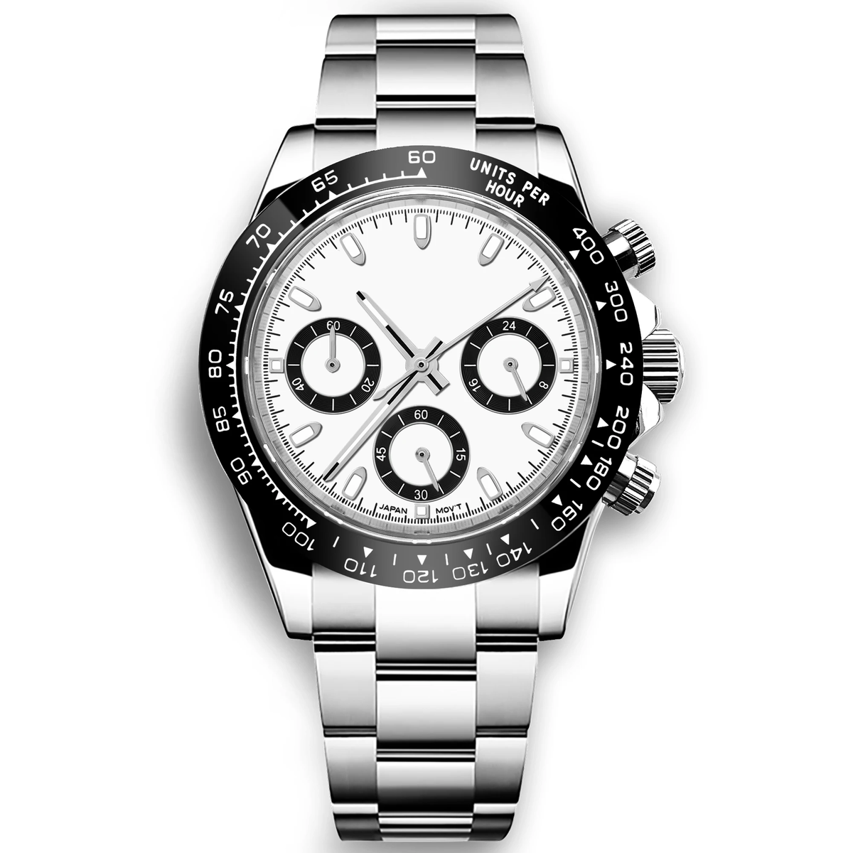 Corgeut 9002 VK63 Movement Sapphire Mirror 30m waterproof