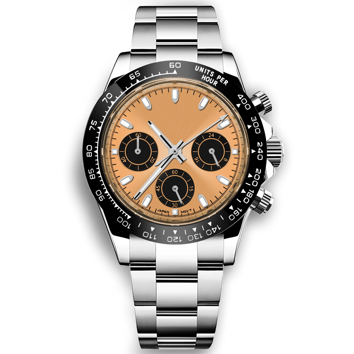 Corgeut 9002 VK63 Movement Sapphire Mirror 30m waterproof