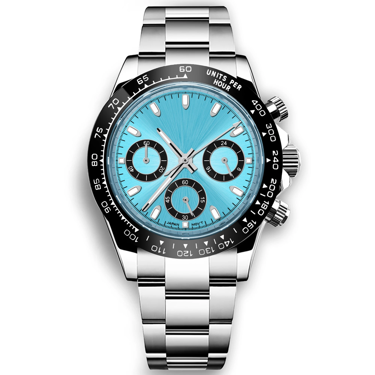 Corgeut 9002 VK63 Movement Sapphire Mirror 30m waterproof