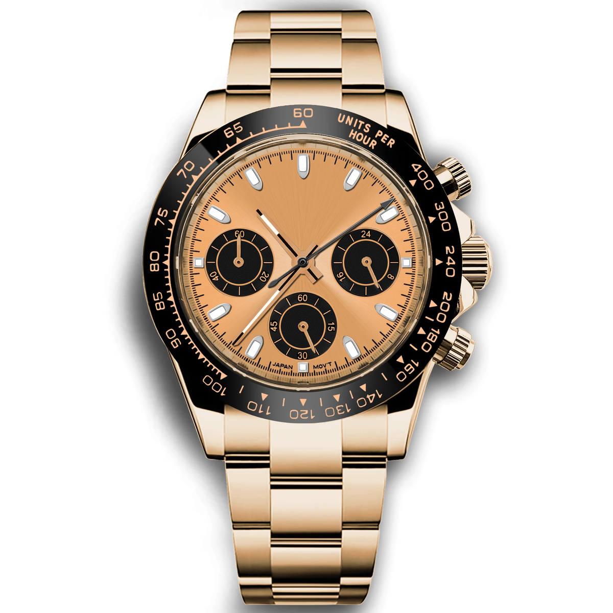 Corgeut 9002 VK63 Movement Sapphire Mirror 30m waterproof