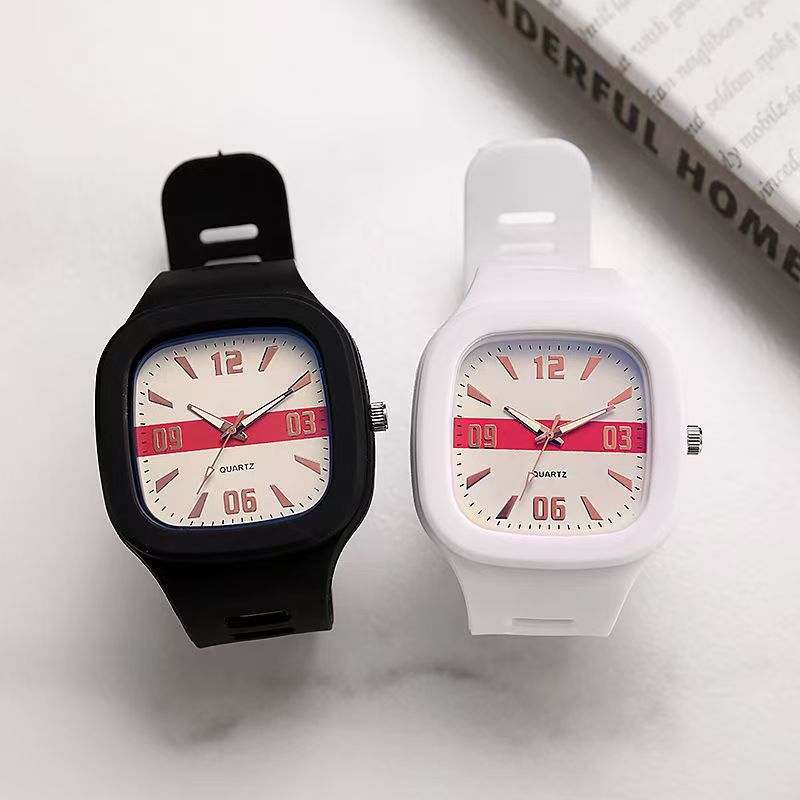 Omniwatches 7726 Square Couple Quartz Watch