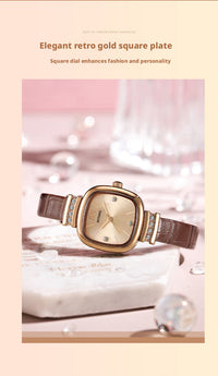 MSTIANQ 1110 Women's retro Square Quartz Watch
