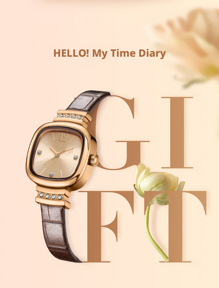 MSTIANQ 1110 Women's retro Square Quartz Watch