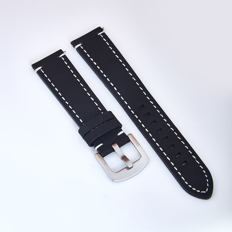 First Layer Cowhide Crazy Horse Retro Watch Strap