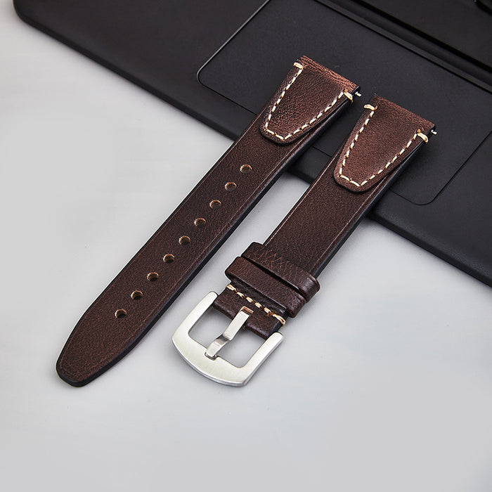 High-end vintage tree resin leather strap
