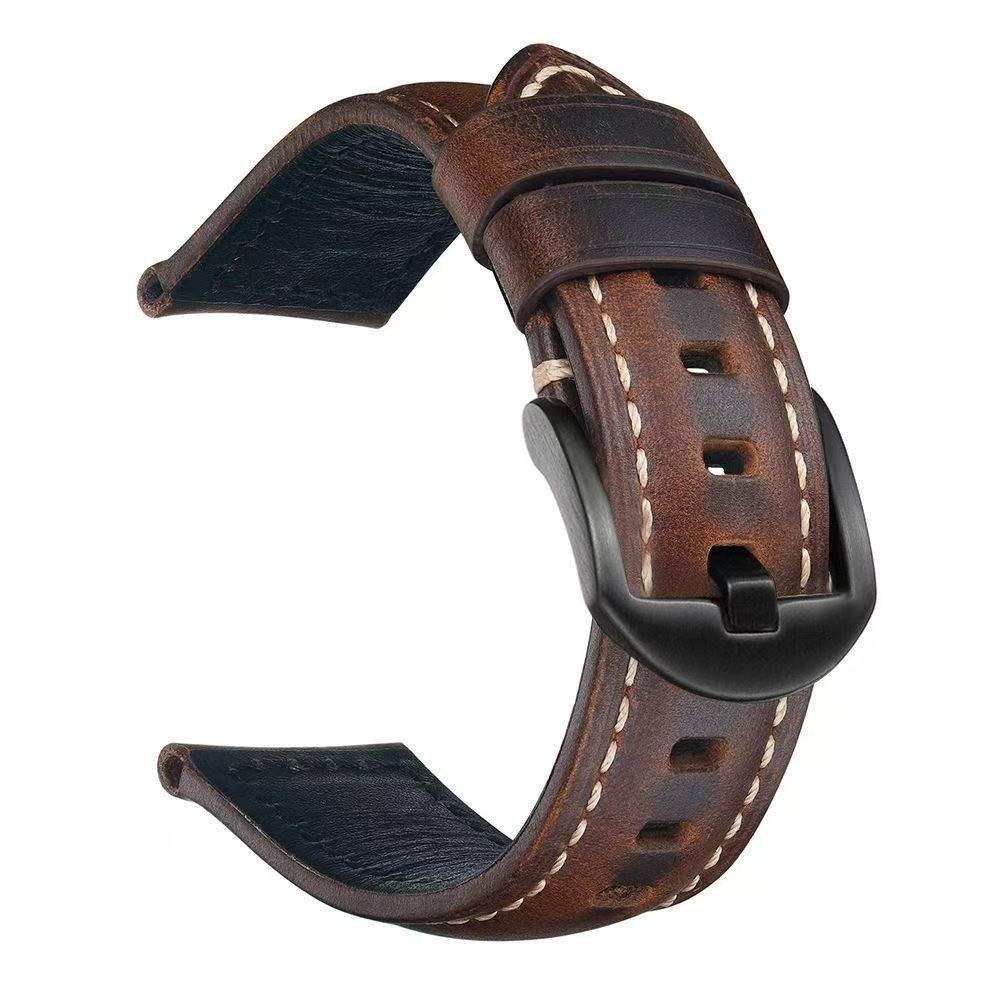 Oil Leather Top Grain Cowhide Watch Strap
