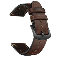 Genuine Leather Vintage Tree Cream Leather Watch Strap