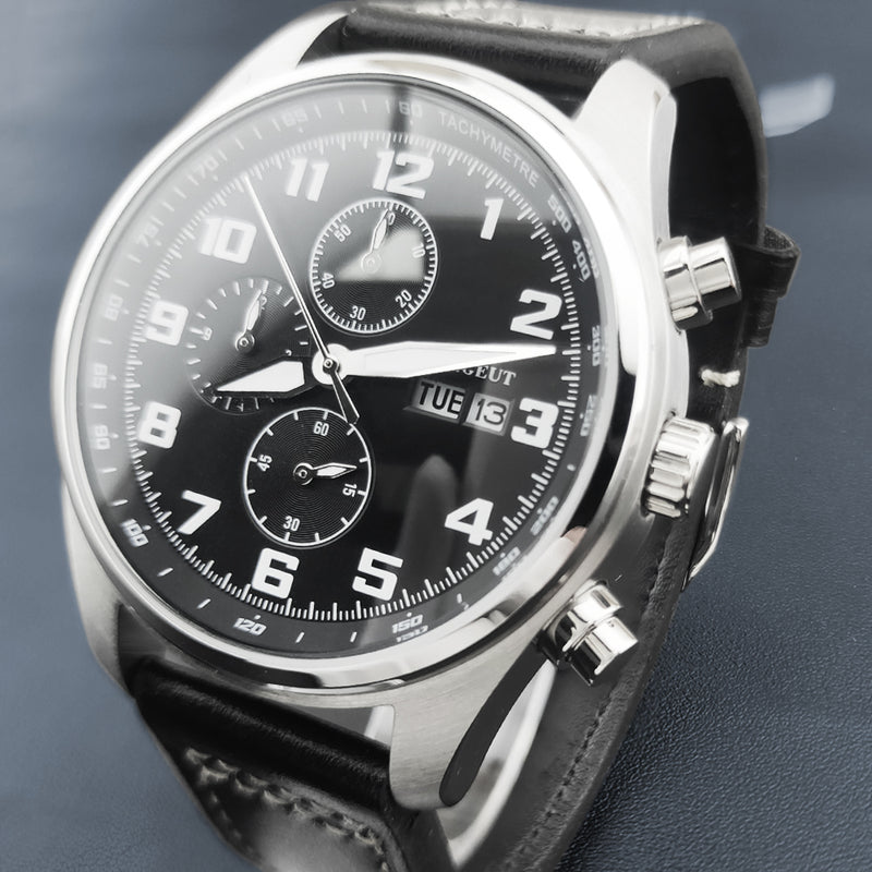 Corgeut 9003 OS00 Movement Mineral Glass 30m Waterproof