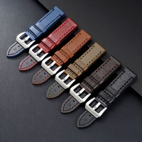 Vintage Oil Bead Handmade Genuine Leather Watch Strap