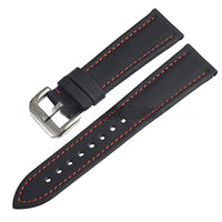 Black nylon canvas strap