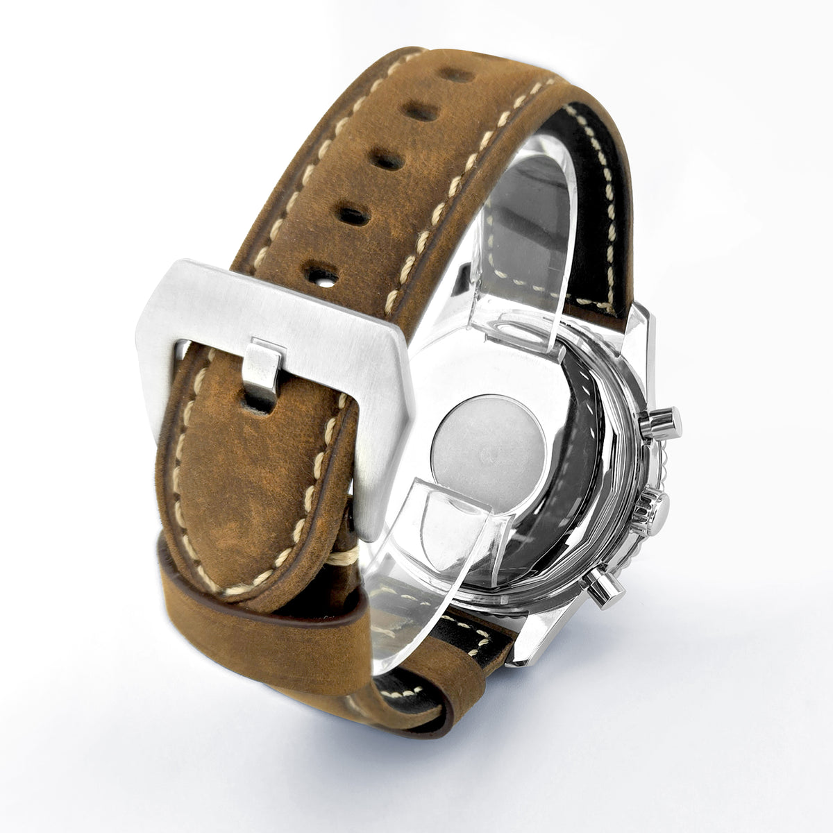 Corgeut 9001 VK67 Movement Mineral Glass 30m Waterproof