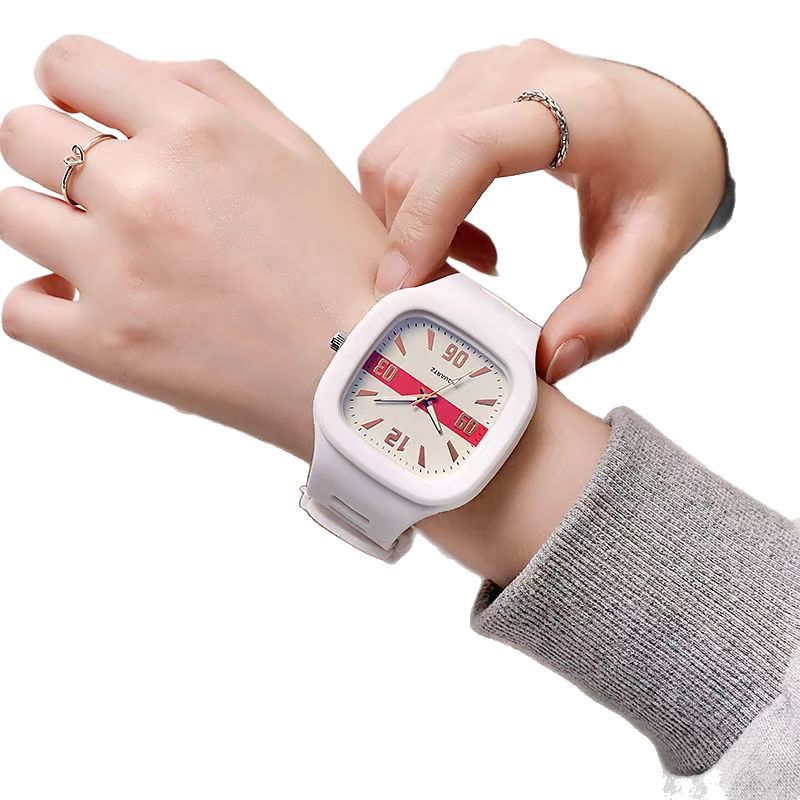 Omniwatches 7726 Square Couple Quartz Watch