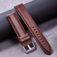 Oil wax leather genuine leather watch strap