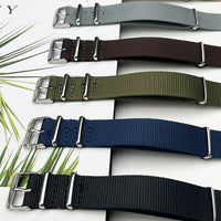 A NATO-style pure nylon watch strap