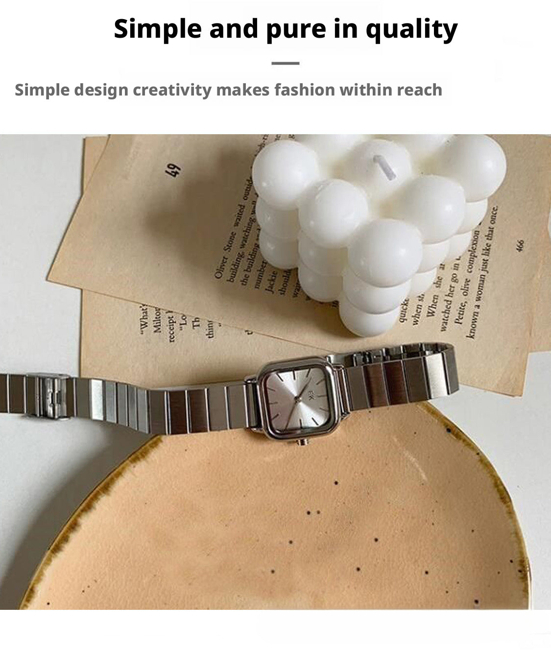 Mstianq 1126 Women's Square Quartz Watch