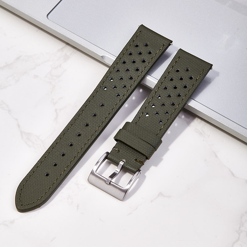 Breathable porous Oxford cloth watch strap