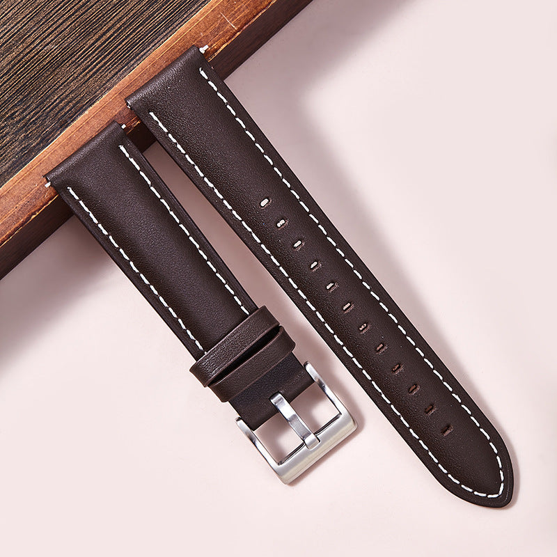 Wholesale Top Layer Calfskin Leather Simple Watch Band  18cmm