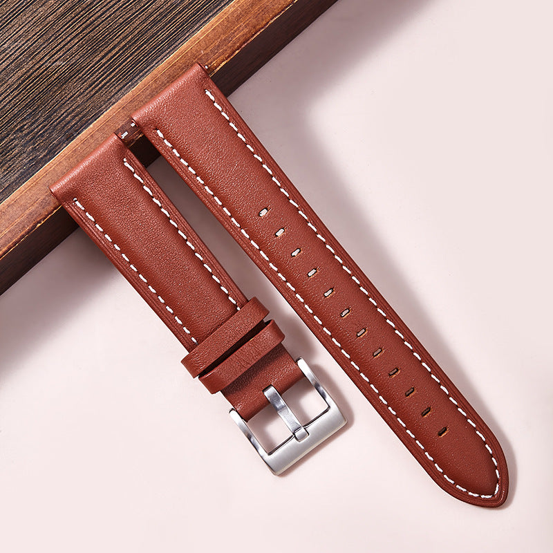 Wholesale Top Layer Calfskin Leather Simple Watch Band  18cmm