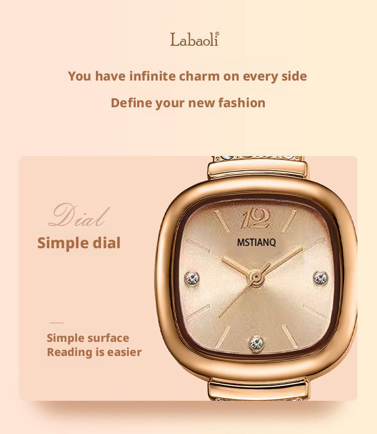 MSTIANQ 1110 Women's retro Square Quartz Watch