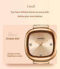 MSTIANQ 1110 Women's retro Square Quartz Watch