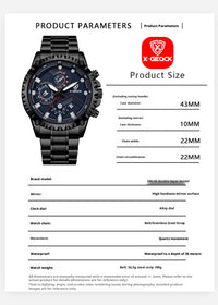 X-GEQCK DRL4 Men's Chronograph Quartz Wristwatch