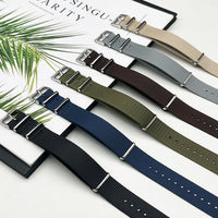 A NATO-style pure nylon watch strap