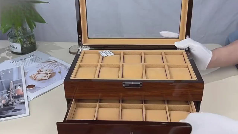 Wooden Watch Storage and Display Box