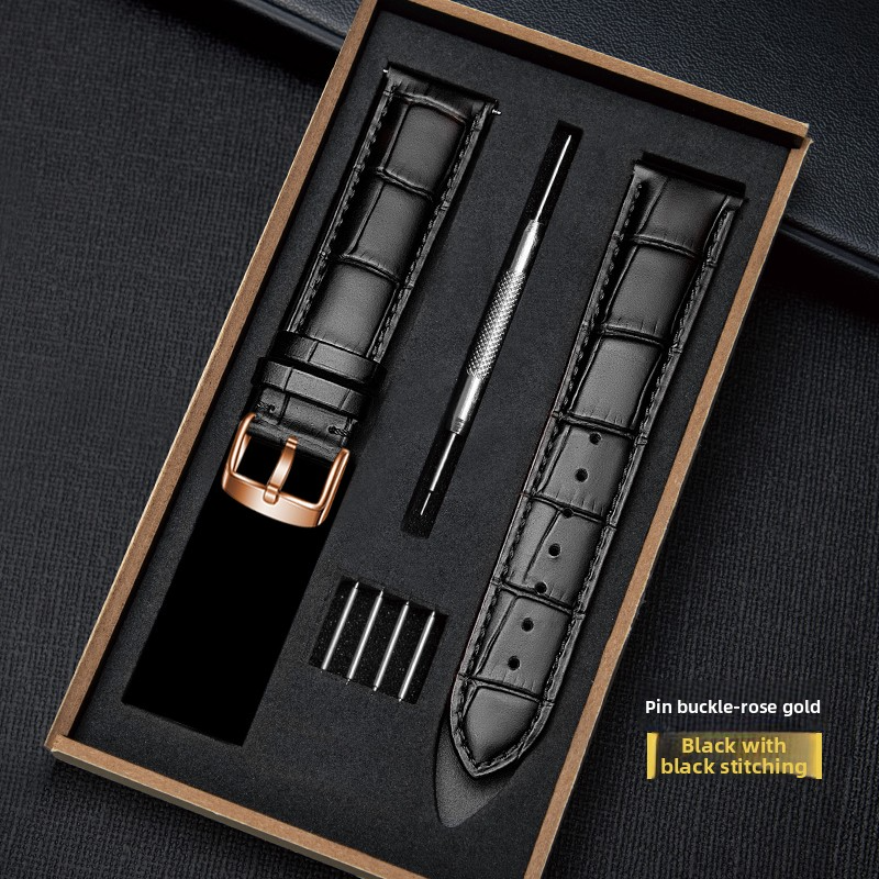 Bamboo Leather Belt With Pin Buckle/Butterfly Buckle Set