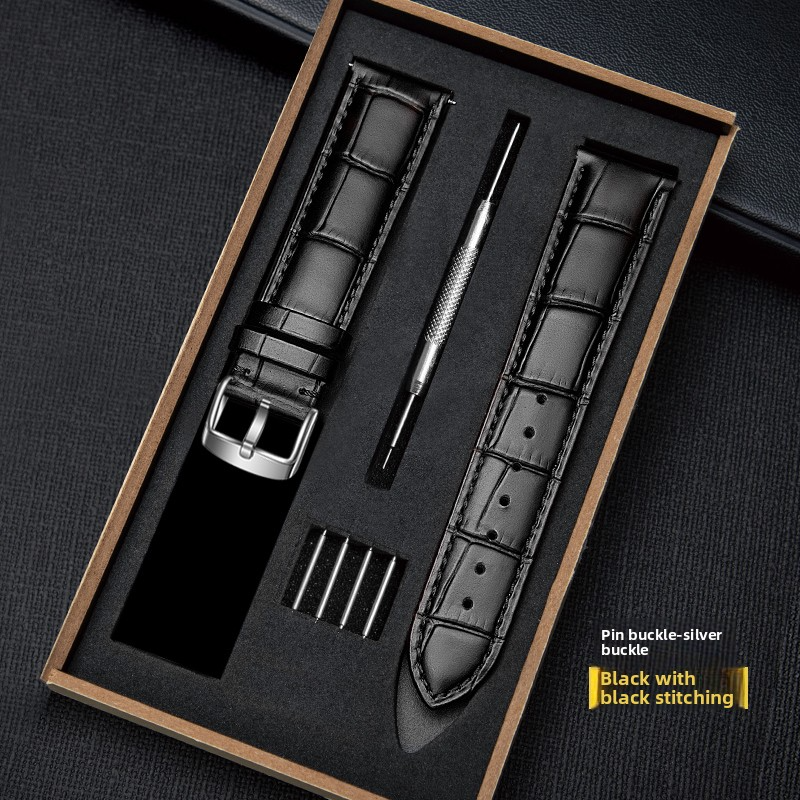 Bamboo Leather Belt With Pin Buckle/Butterfly Buckle Set