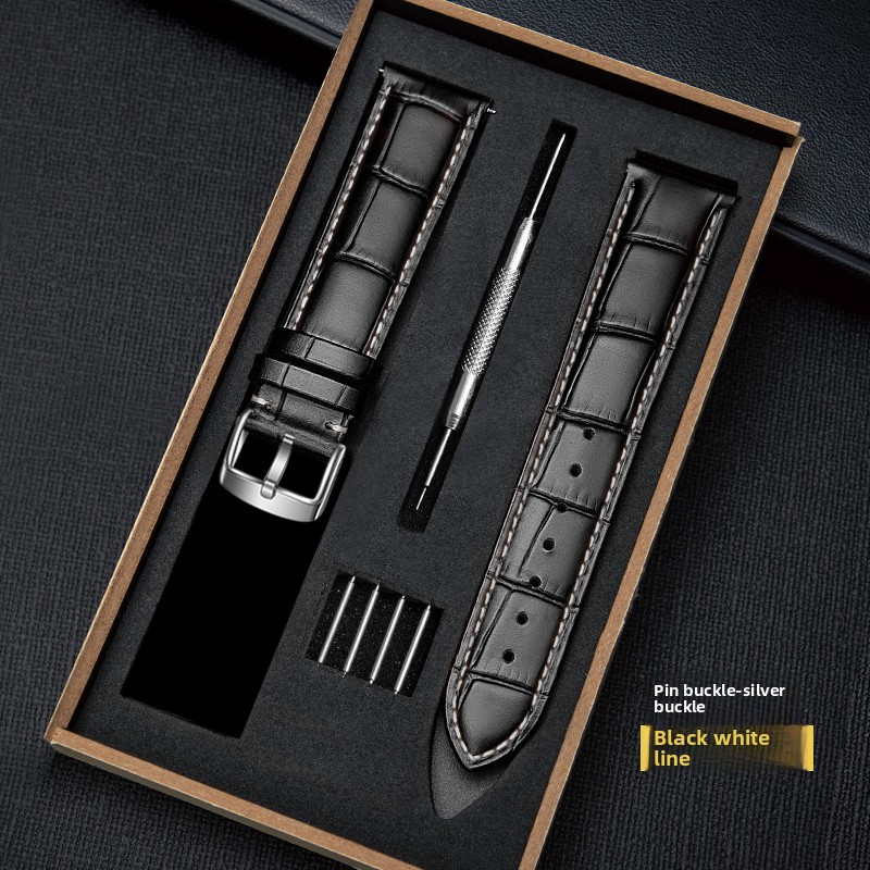 Bamboo Leather Belt With Pin Buckle/Butterfly Buckle Set