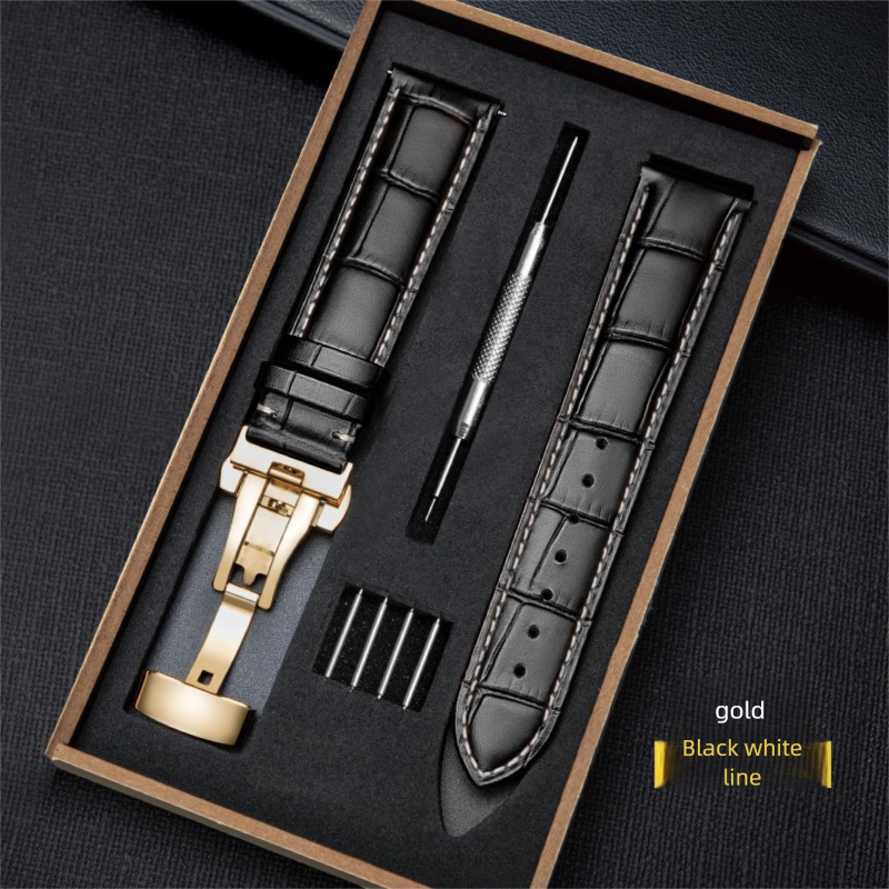 Bamboo Leather Belt With Pin Buckle/Butterfly Buckle Set